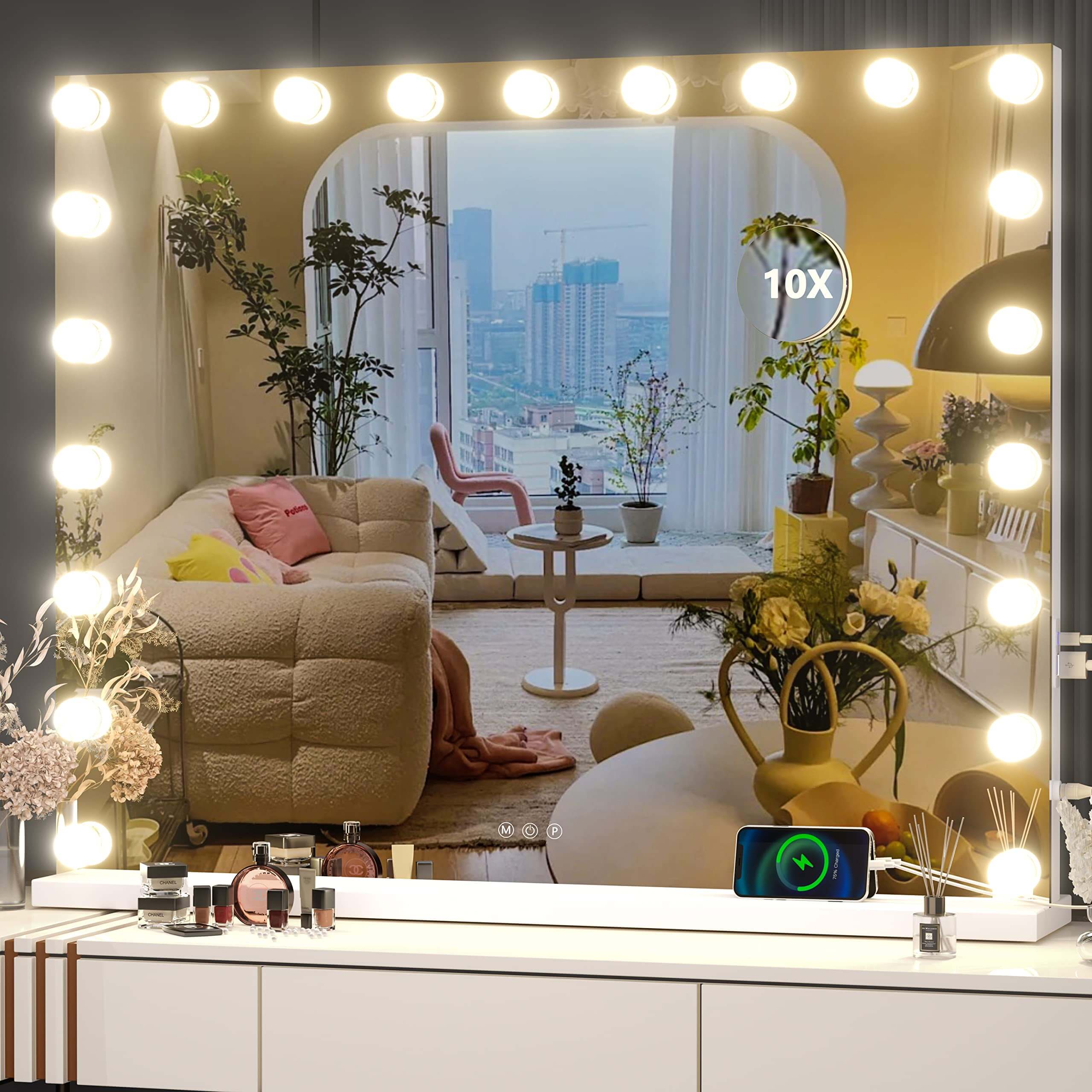 Hasipu floor length hollywood mirror